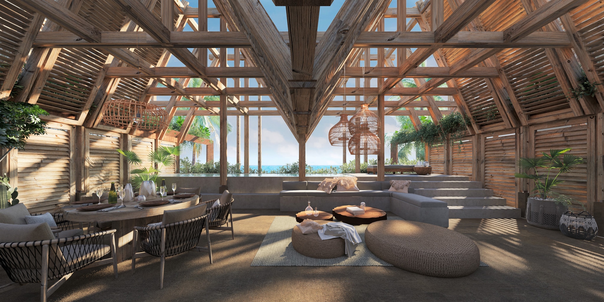 Tankah Bay Beachfront Condos Penthouse Rooftop